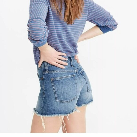 Madewell The Perfect Jean Shorts in Rayburn Comfort Stretch Women's Size 24 - Picture 2 of 7